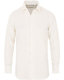  Hidden Button Down Cashmere Shirt Ivory