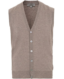  Merino Wool Gilet Light Brown