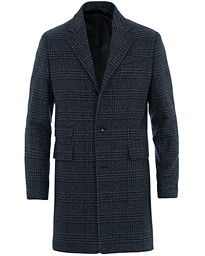  Wesley Check Coat Navy