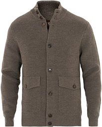  Heritage Bomber Wool Sweater  Brown