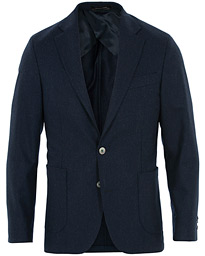  Einar Patch Pocket Flannel Blazer Blue