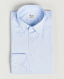  Fitted Body Button Down Shirt Light Blue