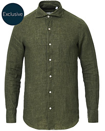  Tokyo Linen Pocket Sport Shirt Forest Green