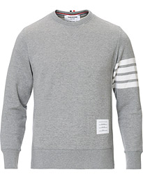  4 Bar Loopback Sweatshirt Light Grey