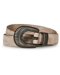  Calf Nubuck 2,5 cm Buckle Belt Soft Grey