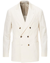  Sea Island Cotton Corduroy Blazer Winter White
