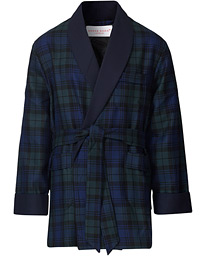  Wool Tartan Smoking Jacket Blackwatch