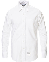  Contrast Placket Oxford Shirt White