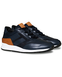  Allaciato Luxury Running Sneaker Navy Calf