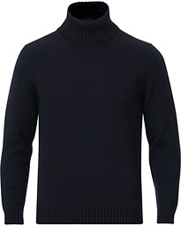  Virgin Merino Wool Rollneck Navy