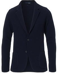  Knitted Wool Blazer Navy