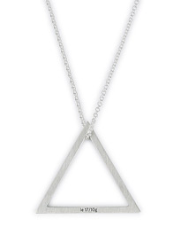  Triangle Necklace Le 1.7 Sterling Silver