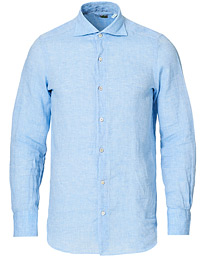  Tokyo Washed Linen Shirt Light Blue