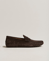  Gommino Carshoe Dark Brown Suede