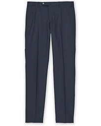  Slim Fit Wool Travel Trousers Navy