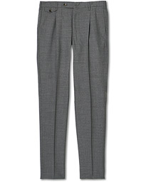  Gentleman Fit Wool Trousers Medium Grey