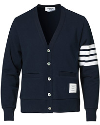  4 Bar Loopback Cardigan Navy