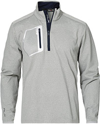  Luxury Performance Jersey Half-Zip Light Grey Heather