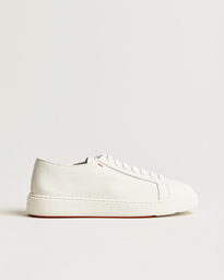  Low Top Grain Leather Sneaker White Calf