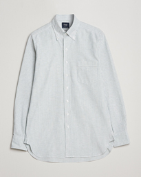  Striped Button Down Oxford Shirt Light Green