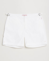  Bulldog II Medium Length Swim Shorts White