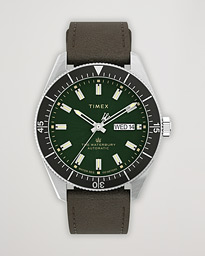  Waterbury Diver Automatic 40mm Leather/Green Dial
