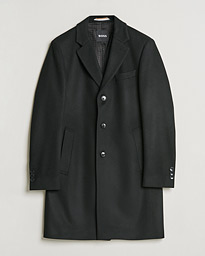 BOSS Hyde Wool/Cashmere Coat Black