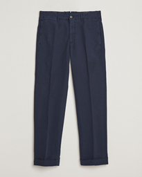  Regular Fit Cotton Stretch Slacks Navy