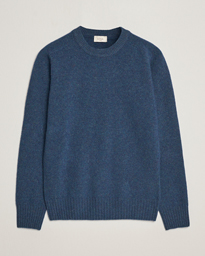  Wool/Cashmere Crew Neck Pullover Petroleum