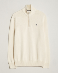  Cotton Half Zip Cream