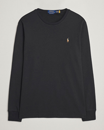  Luxury Pima Cotton Long Sleeve T-Shirt Black