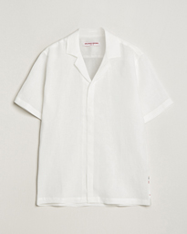  Maitan Short Sleeve Linen Shirt White