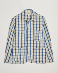  Norfolk Shirt Jacket Indigo/Cream Plaid