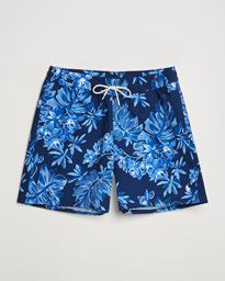  Recycled Traveler Seersucker Swimshorts Blue Tropical