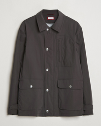  Peach Cotton Field Jacket Dark Brown