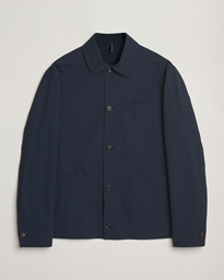  Cotton Poplin Shirt Jacket Navy
