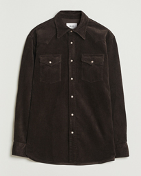  Ricky Corduroy Overshirt Demitasse Brown