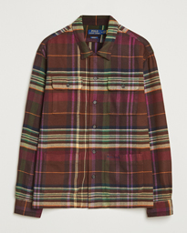  Brushed Flannel Pocket Shirt Brown/Green