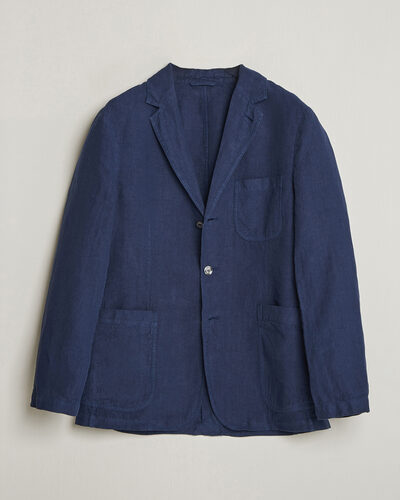 Aspesi Samuraki Linen Blazer Navy