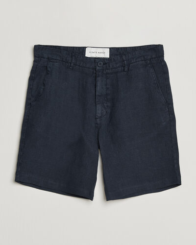 A Day's March Luny Linen Shorts Navy