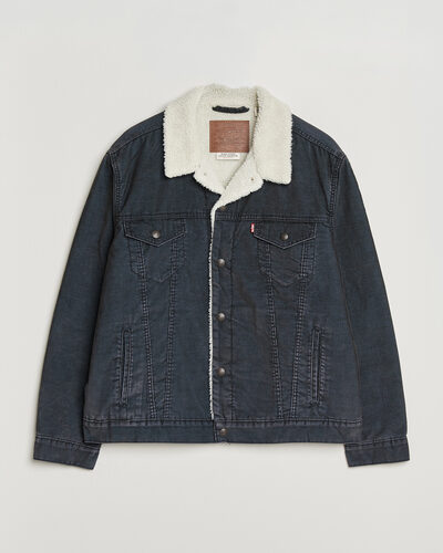 Levi's Type 3 Sherpa Trucker Worn-In Delft Steelhead