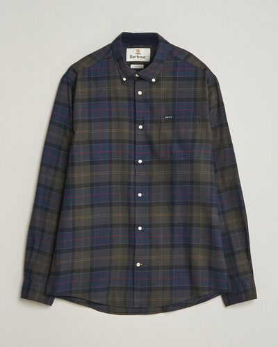 Barbour Lifestyle Finkle Gingham Flannel Shirt Navy