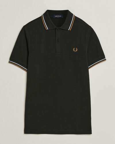 Fred Perry Twin Tipped Polo Shirt Night Green
