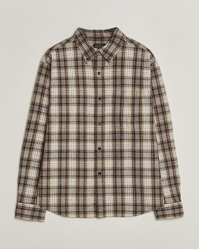 Pendleton Flannel Button Down Shirt Brown Check