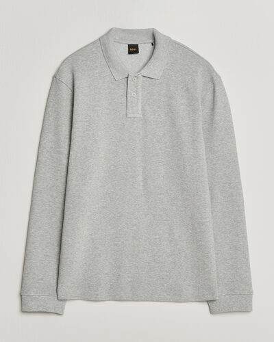 BOSS ORANGE Petempesto Polo Sweater Open Grey