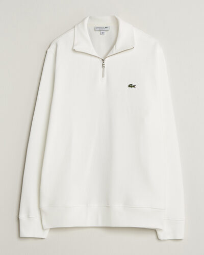Lacoste Rib Interlock Half Zip Flour