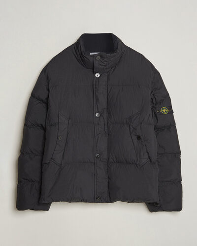Stone Island Crinkle Reps Padded Down Jacket Black