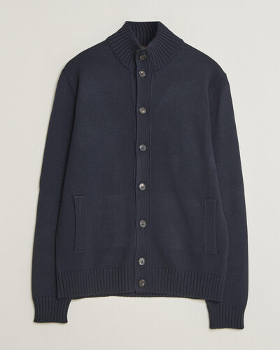 Zanone Virgin Merino Wool Chioto Navy