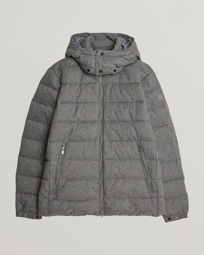 Save The Duck Constantin Padded Flannel Jacket Mid Grey Melange