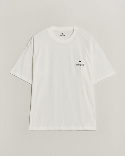 Snow Peak Soft Cotton Relaxed Logo T-Shirt Off White